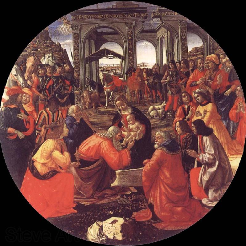 Domenico Ghirlandaio The adoration of the Konige France oil painting art